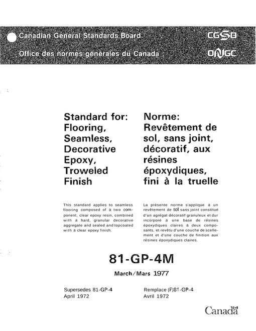 CGSB 81-GP-4M