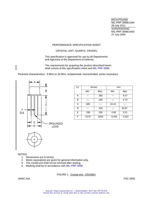 MIL MIL-PRF-3098/140H