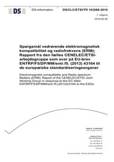 DANSK DS/CLC/ETSI/TR 103288