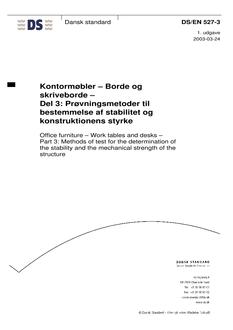 DANSK DS/EN 527-3