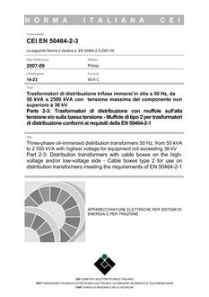 CEI EN 50464-2-3