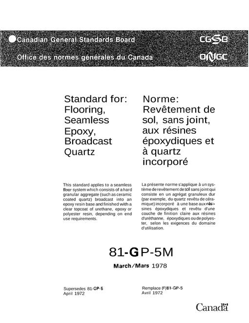 CGSB 81-GP-5M