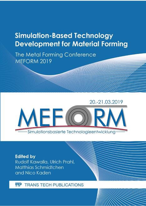 Simulation-Based Technology Development for Material Forming - The Metal Forming Conference MEFORM 2019