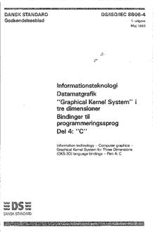 DANSK DS/ISO/IEC 8806-4