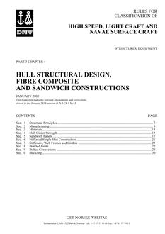DNV DNV-RU-HSLC PART 3 CHAPTER 4