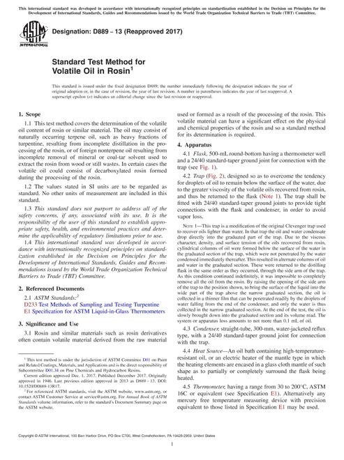 ASTM D889-13(2017)