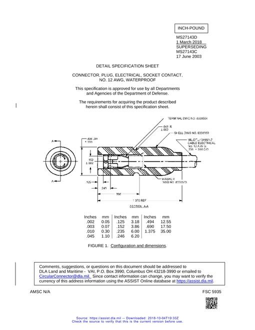 MIL MS27143D