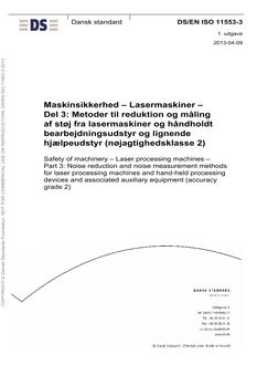DANSK DS/EN ISO 11553-3