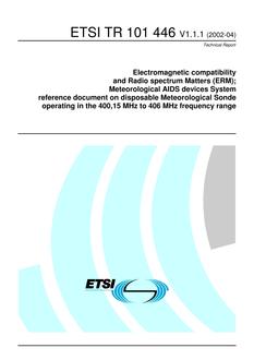 ETSI TR 101 446