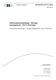 DANSK DS/ISO/IEC 24775-1