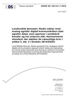 DANSK DS/EN 301 166 V2.1.1