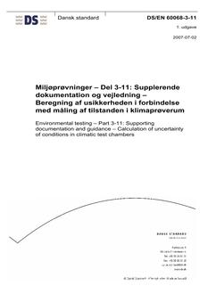 DANSK DS/EN 60068-3-11