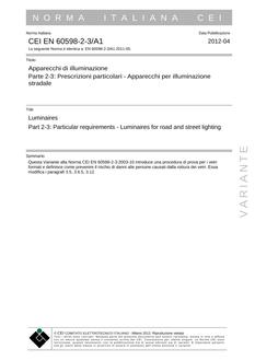 CEI EN 60598-2-3