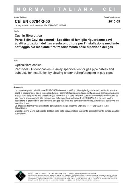 CEI EN 60794-3-50