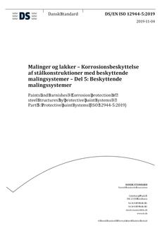 DANSK DS/EN ISO 12944-5