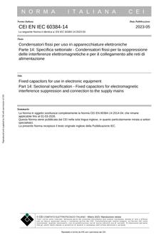 CEI EN IEC 60384-14