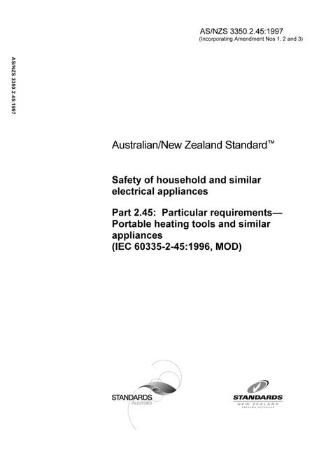 AS/NZS 3350.2.45:1997