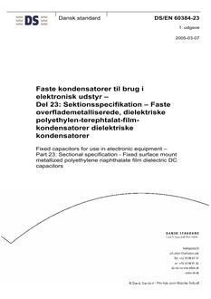 DANSK DS/EN 60384-23