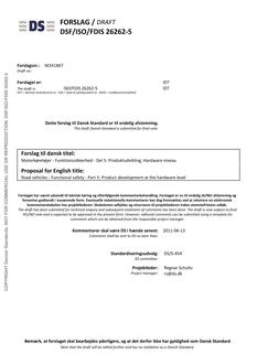 DANSK DSF/ISO/FDIS 26262-5