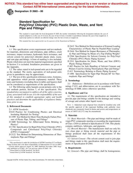 ASTM D2665-00