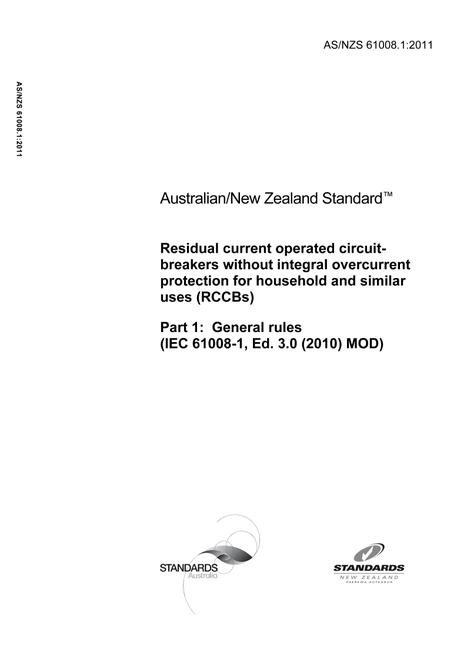 AS/NZS 61008.1:2011