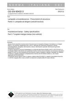 CEI EN 60432-3