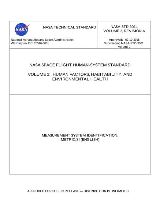 NASA STD-3001, Vol. 2, Rev. A