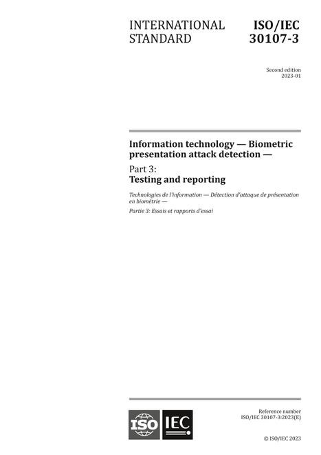 ISO/IEC 30107-3:2023