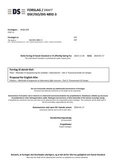 DANSK DSF/ISO/DIS 4892-3