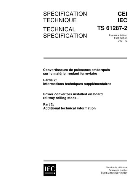 IEC/TS 61287-2 Ed. 1.0 b:2001