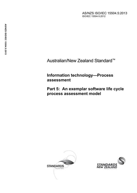 AS/NZS ISO/IEC 15504.5:2013