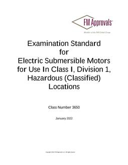 FM Approvals 3650:2022