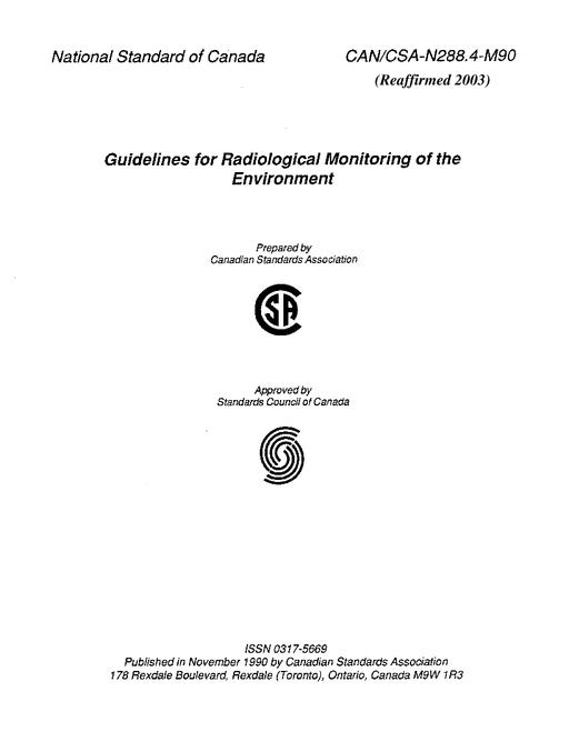 CAN/CSA N288.4-M90 (R2008)