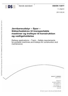 DANSK DS/EN 13977