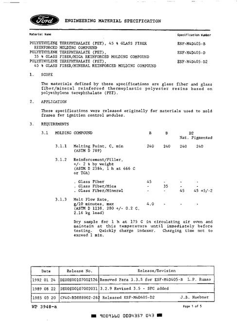 FORD ESF-M4D405-B