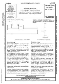 VDI VDI/VDE/DGQ/DKD 2618 BLATT 17.2