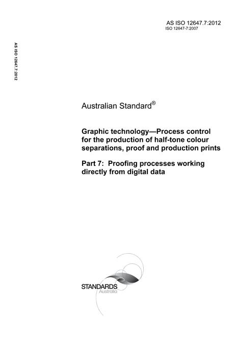 AS ISO 12647.7-2012