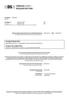 DANSK DSF/PREN ISO 7436