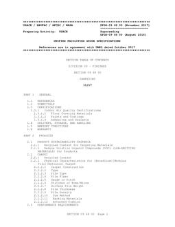 ARMY UFGS-09 68 00