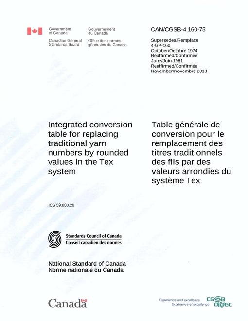 CAN/CGSB 4.160-75 (R2013)