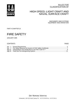 DNV DNV-RU-HSLC PART 4 CHAPTER 10