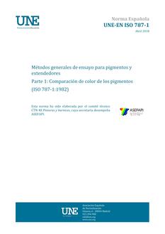 AENOR UNE-EN ISO 787-1