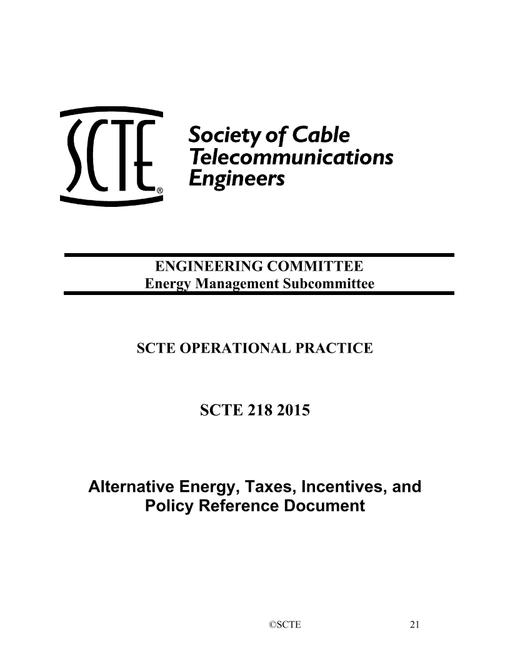 SCTE 218 2015