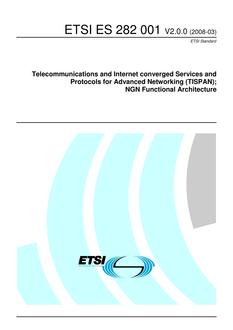 ETSI ES 282 001
