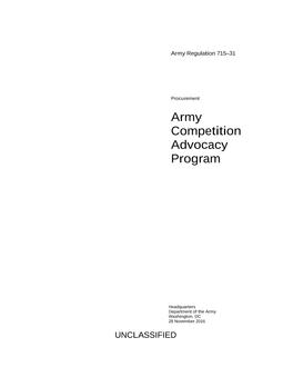 ARMY AR 715-31