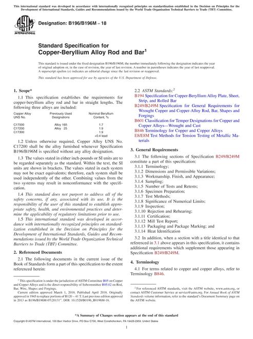 ASTM B196/B196M-18