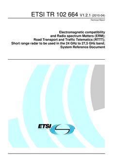 ETSI TR 102 664