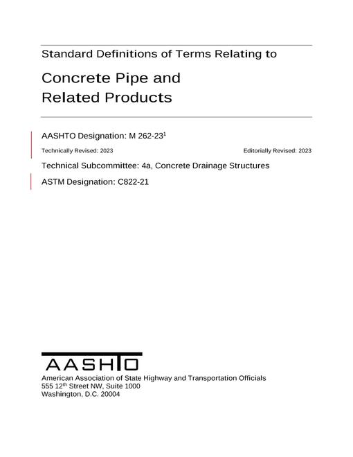 AASHTO M 262-23