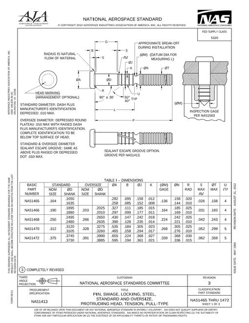 AIA NAS1465-1472