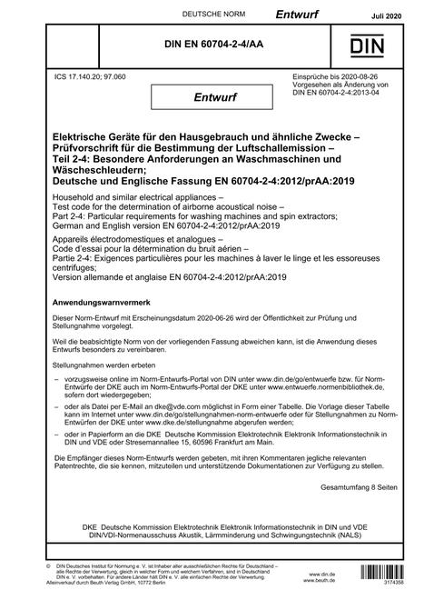 DIN EN 60704-2-4/AA - DRAFT